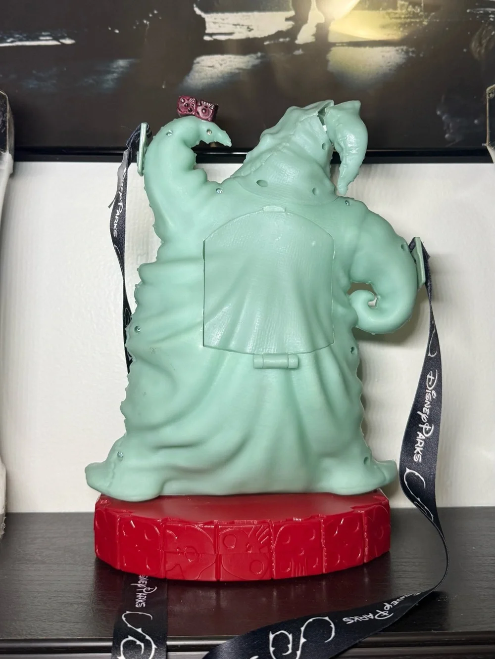 New Disney Parks Oogie Boogie Popcorn Bucket Glow In The Dark WithCarrying Strap